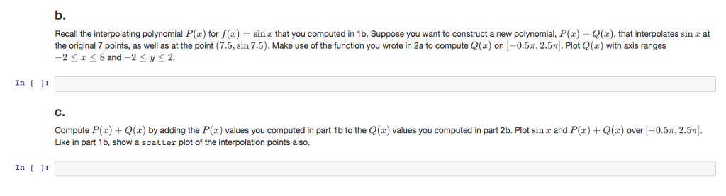 lot! a. Recall that the Newton construction of the (unique) polynomial P(x)