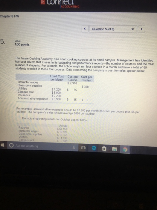  Can someone please help me with chapter 8 problems ? Much