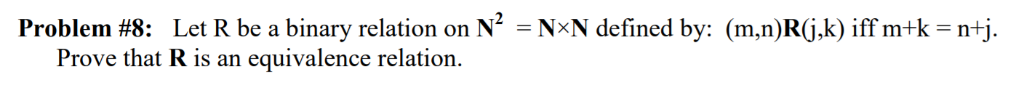Let R be a binary relation on N2 = NxN defined by: