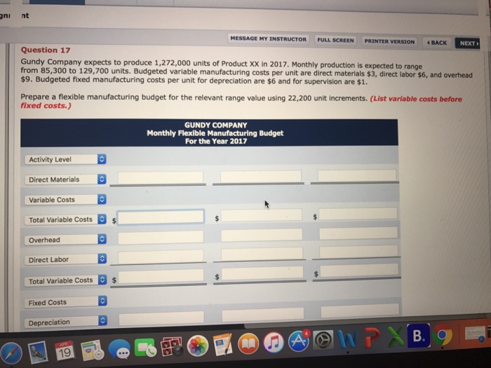  ani nt MESSAGE MY INSTRUCTOR FULL SCREEN PRINTER VERSION NET BACK