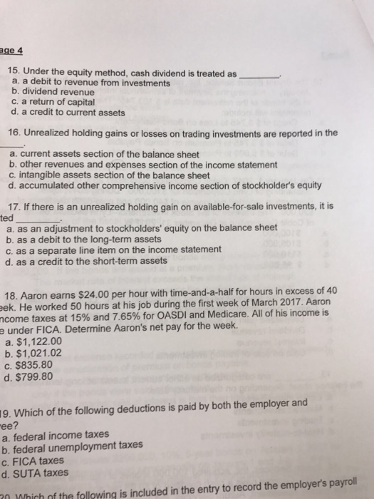  Under the equity method, cash dividend is treated as _____ a.