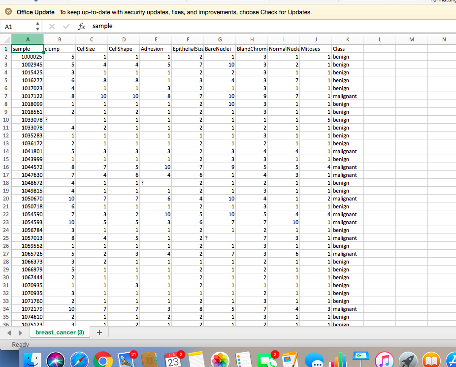 part a. Using R write a code to read the file to
