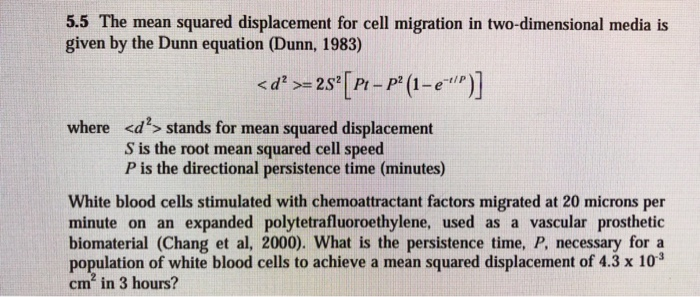 nonlinear algebraic balance equations - cell migration example (20 pts). Write a