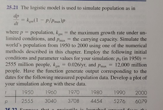 **please code the Midpoint method in MATLAB. thank you 25.21 The