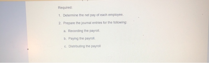shows the following data for TMC Company: Marital Status Married Regular Hours