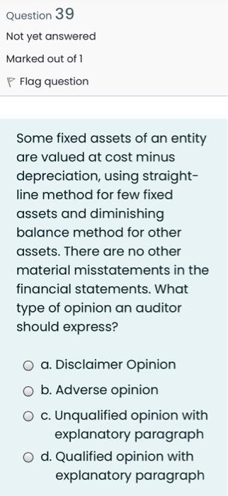 not forget your favor ,principales of auditing Question 37 Not yet answered