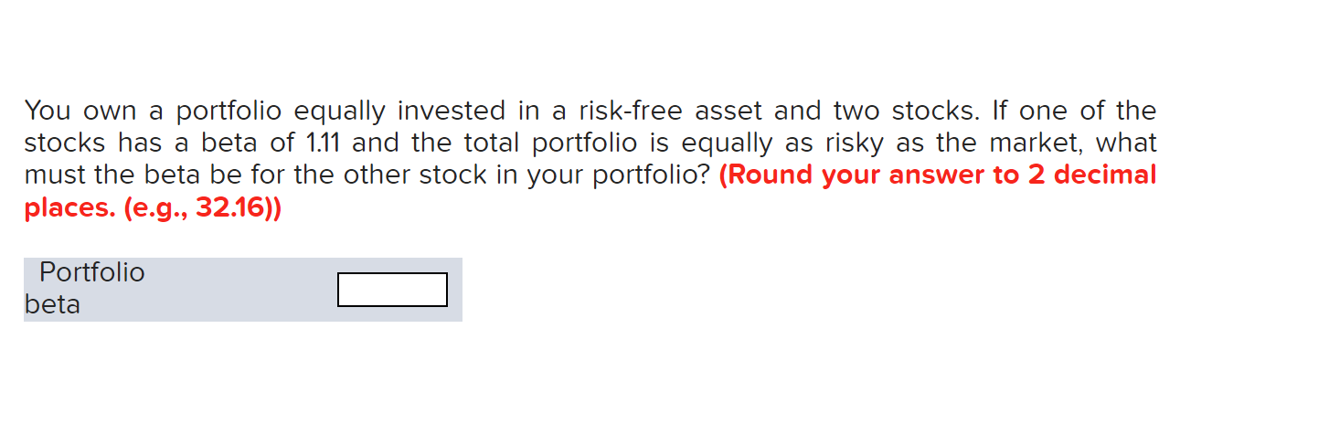 in Stock R, 30 percent in Stock S, and 15 percent in