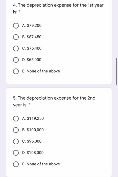 of four years. The proposed project has the following features: Initial cost