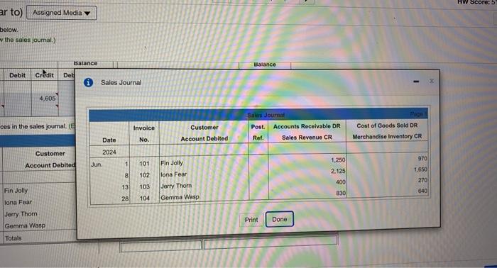 Ref. Debit Credit Debit Credit 0 Balance Jun. 30 Balance Jun. 30
