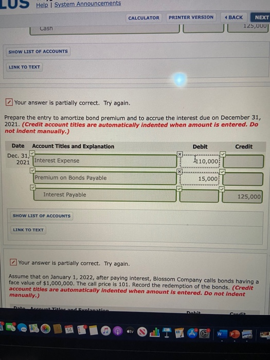 Liabilities Interest payable (for 12 months from January 1 to December 31)