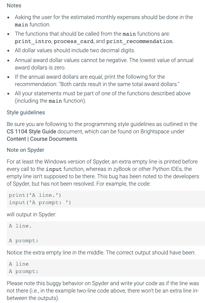 to complete this lab, please help! Program Specifications In this lab, you
