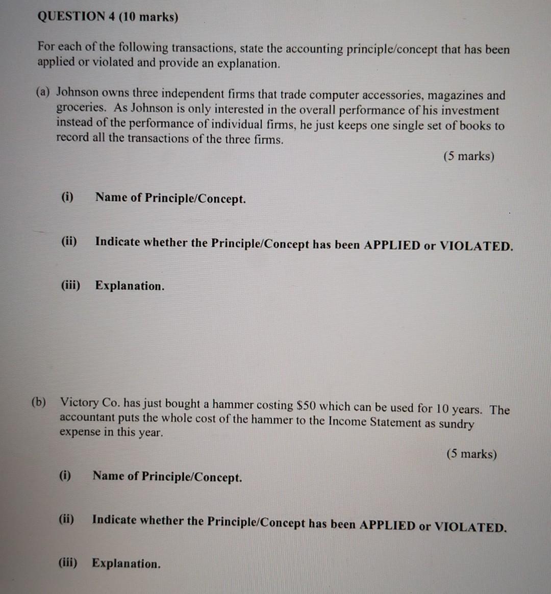  I need to study . Thanks for help QUESTION 4 (10