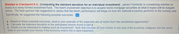  (Related to Checkpoint 8.2) (Computing the standard deviation for an individual