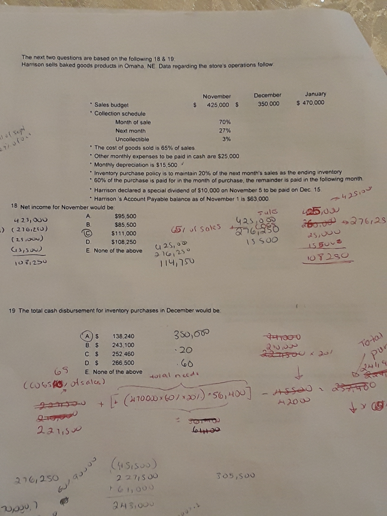 Hi I only need the calcualtions for the second queston, number