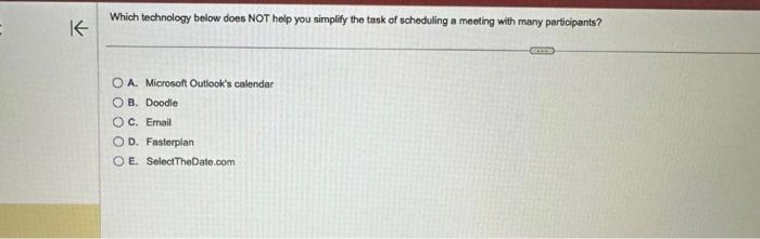  Which technology below does NOT holp you simplify the tesk of