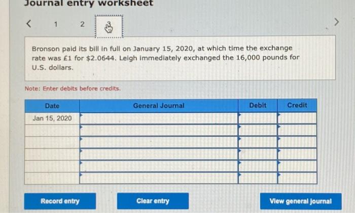 Bronson Ltd. of London at a price of 16,000 pounds. The exchange