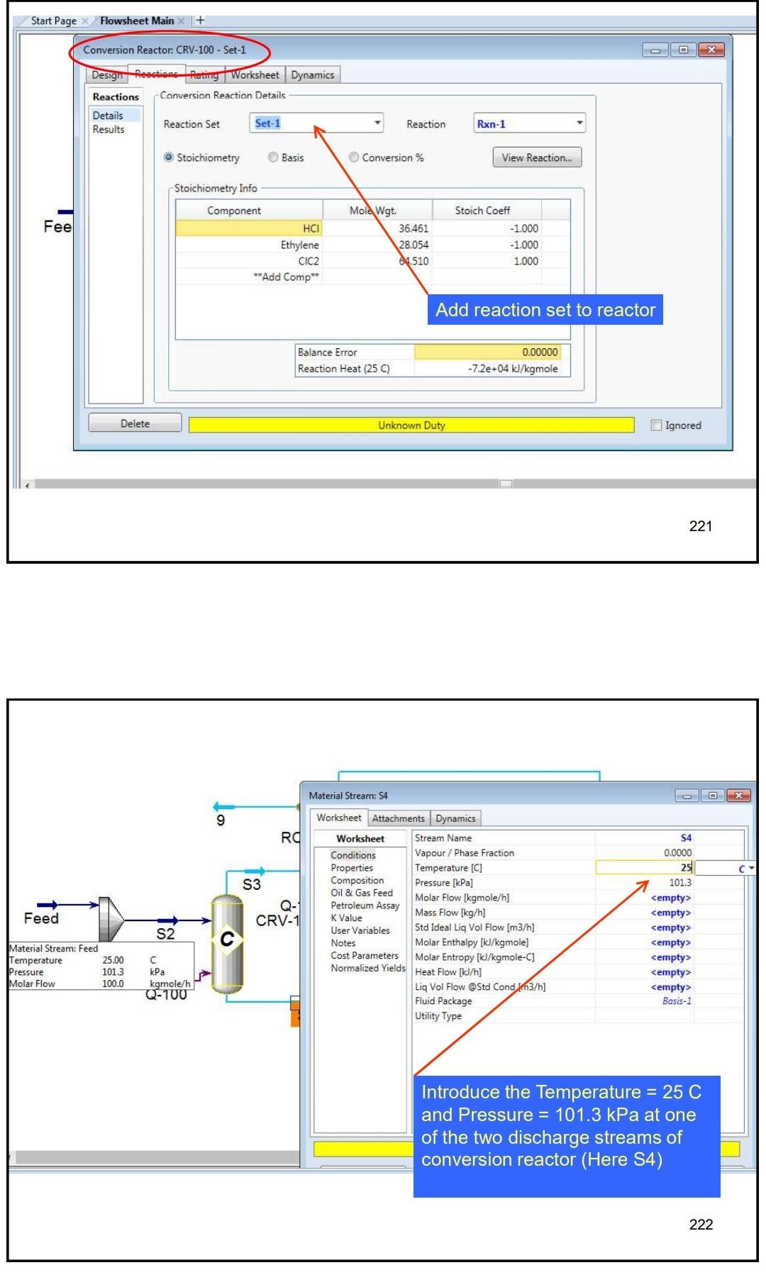 shown below, the feed stream is composed of 50% (mol) HCl,48% (mol)