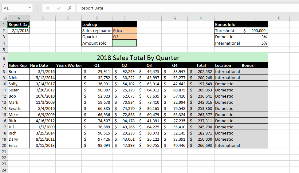 cell E5, enter a function to calculate the monthly payment. Modify the