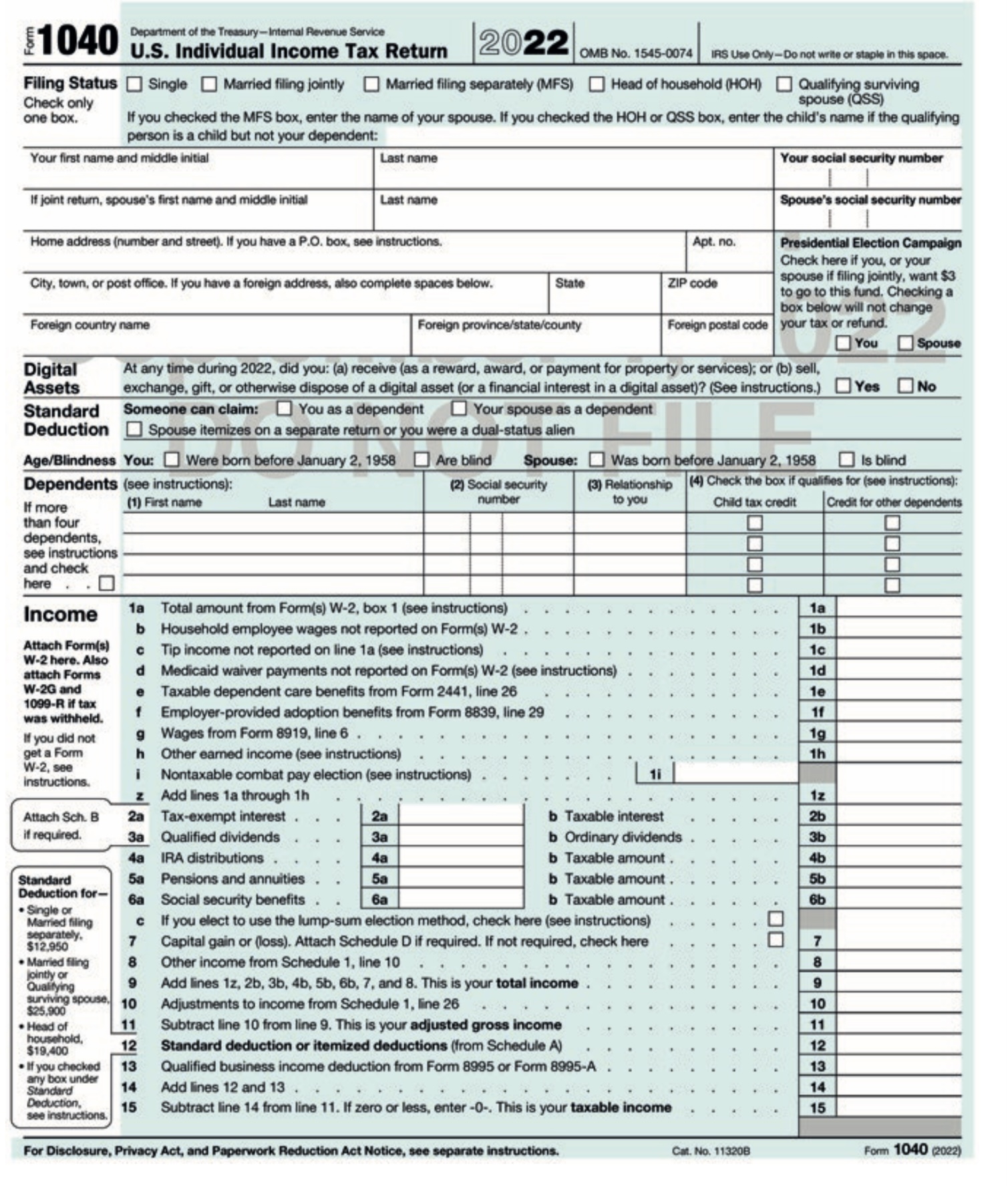 Please fill-in all forms Form 8949 (2022) Attachment Sequence No. 12A