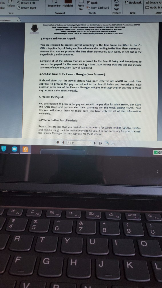 X Crowe egy AB 1160 412 National Provider CRCOS Power Code: Syy: