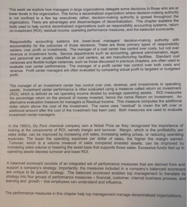 week and answer both of the following two questions in your initial