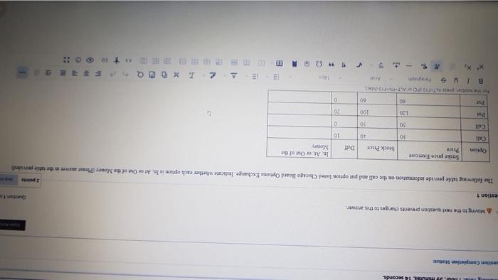  Answer L. 14 seconds westion Completion Status Moving to the next