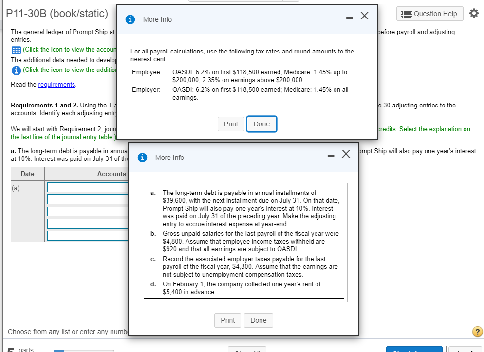 general ledger of Prompt Ship at June 30, 2018, the end of