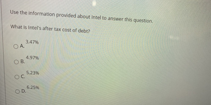  Use the information provided about Intel to answer this question. What