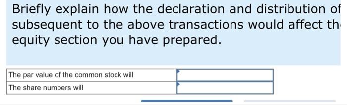  Exercise 11.14 (Static) Treasury Stock and Stock Split (LO11-8, LO11-9) Twin