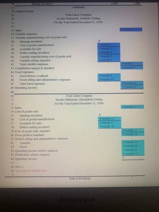 146,000 14,600 10.00 11.00 83,000 $ $ s 20x1 Problem 13-58 Name