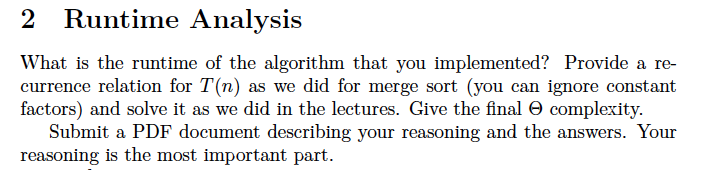 covered merge sort, which uses a divide-and-conquer ap- proach to sort an