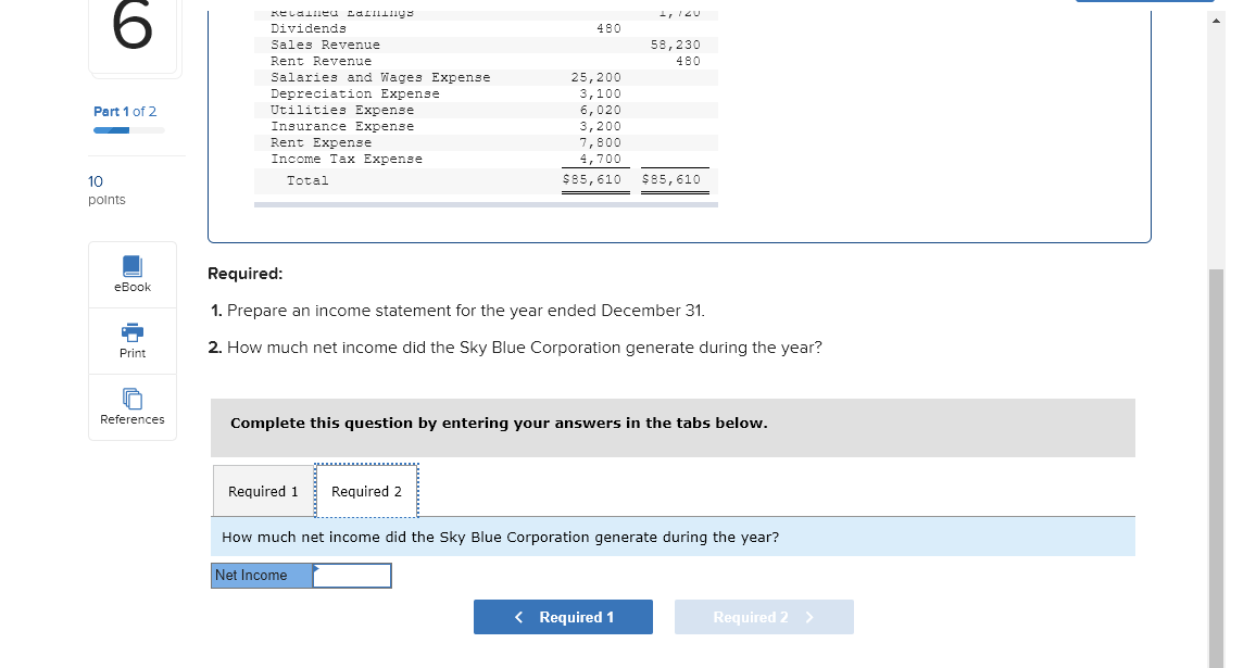 the following adjusted trial balance at December 31. Credit points Debit $