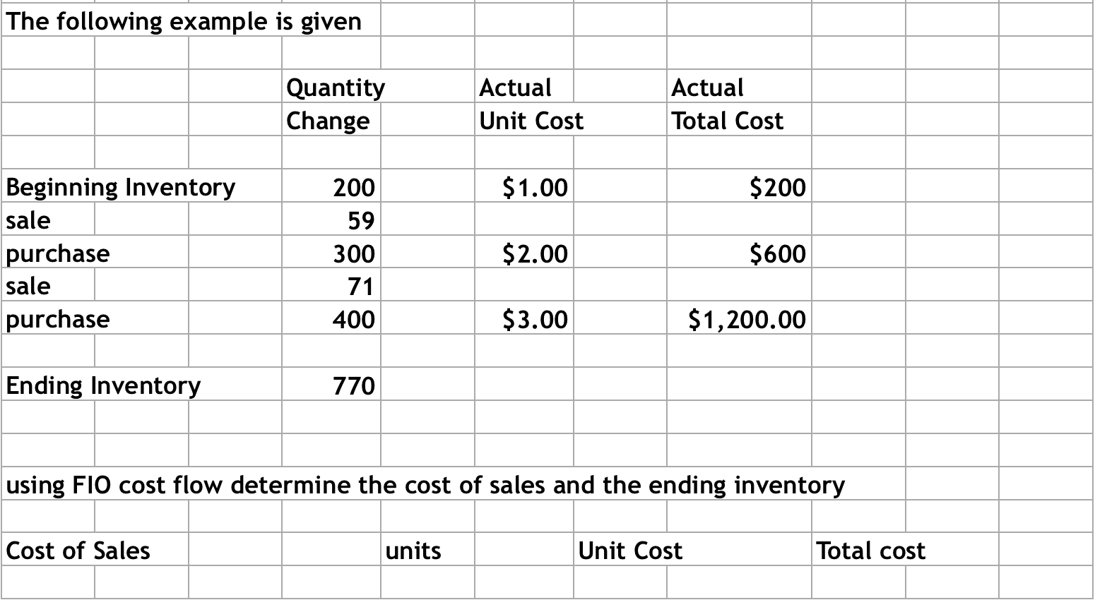 The following example is given \begin{tabular}{|l|r|l|l|l|} \hline & & & &