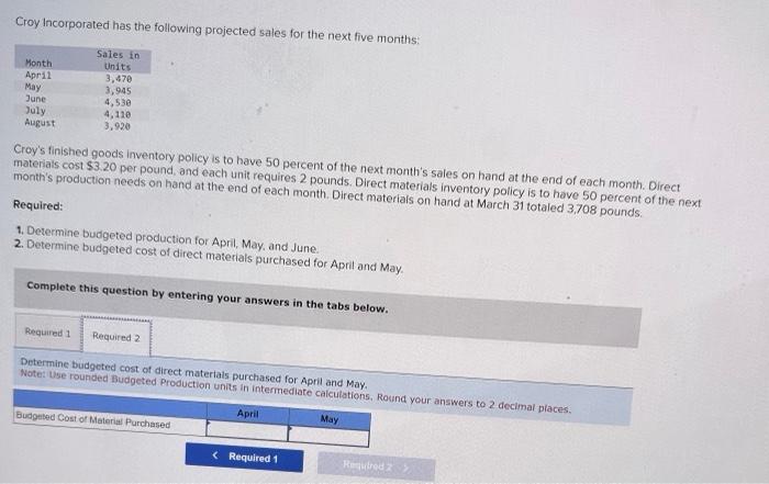 Turkey. Budgeted production levels for October follow: Two departments, Cutting and Sewing.
