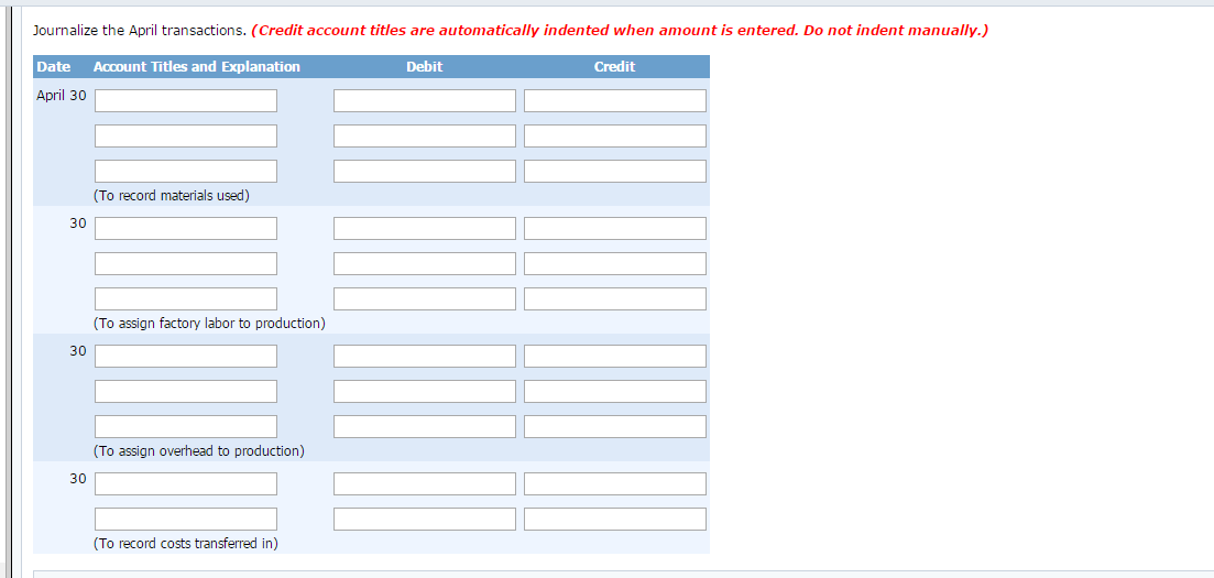 manufactures pizza sauce through two production departments: Cooking and Canning. In each