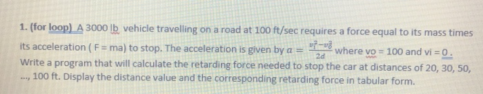  Write a C programming not C++ 1. (for loop) A 3000