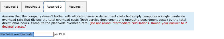277,52!5 $2,546,775 The company allocates service department costs to other departments in