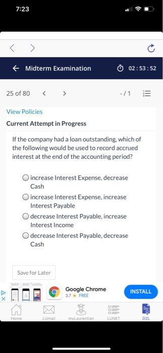 Progress The sale of merchandise to a customer partly for cash and