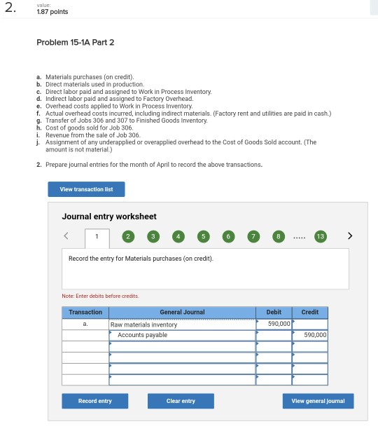 below. Marcelino Co's March 31 inventory of raw materials is $83,000, Raw