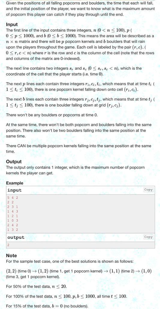 time limit per test: 1 second memory limit per test: 256 megabytes