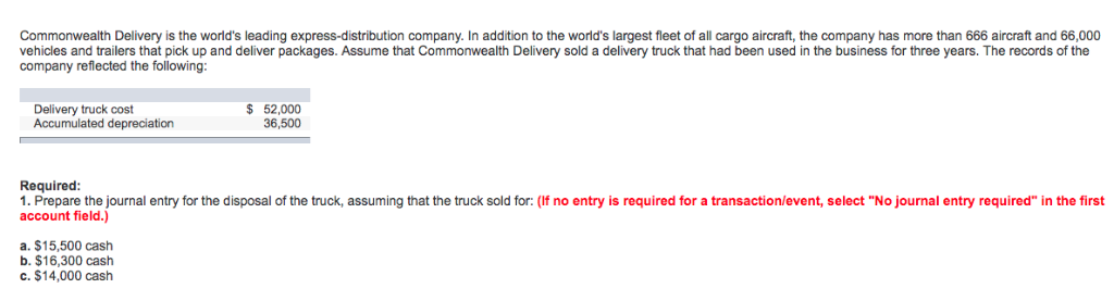  View transaction list Journal entry worksheet 2 Record the disposal of