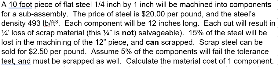If you could show how to solve this question on excel that