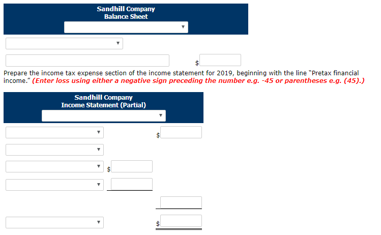 its income tax expense and income taxes payable 2017 2018 2019 Pretax