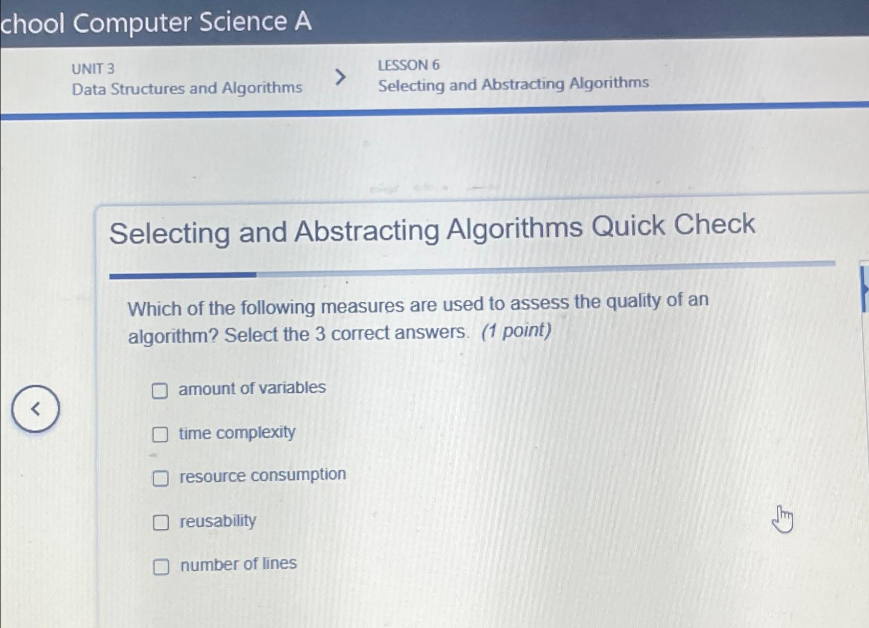  chool Computer Science A UNIT 3 LESSON 6 Data Structures and