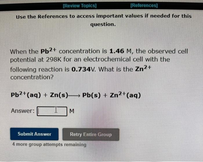  Use the References to access important values if needed for this