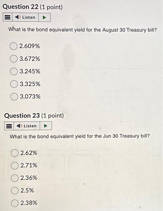 Treasury bill. Maturity Mar 30 Apr 30 Jun 30 Aug 30 What
