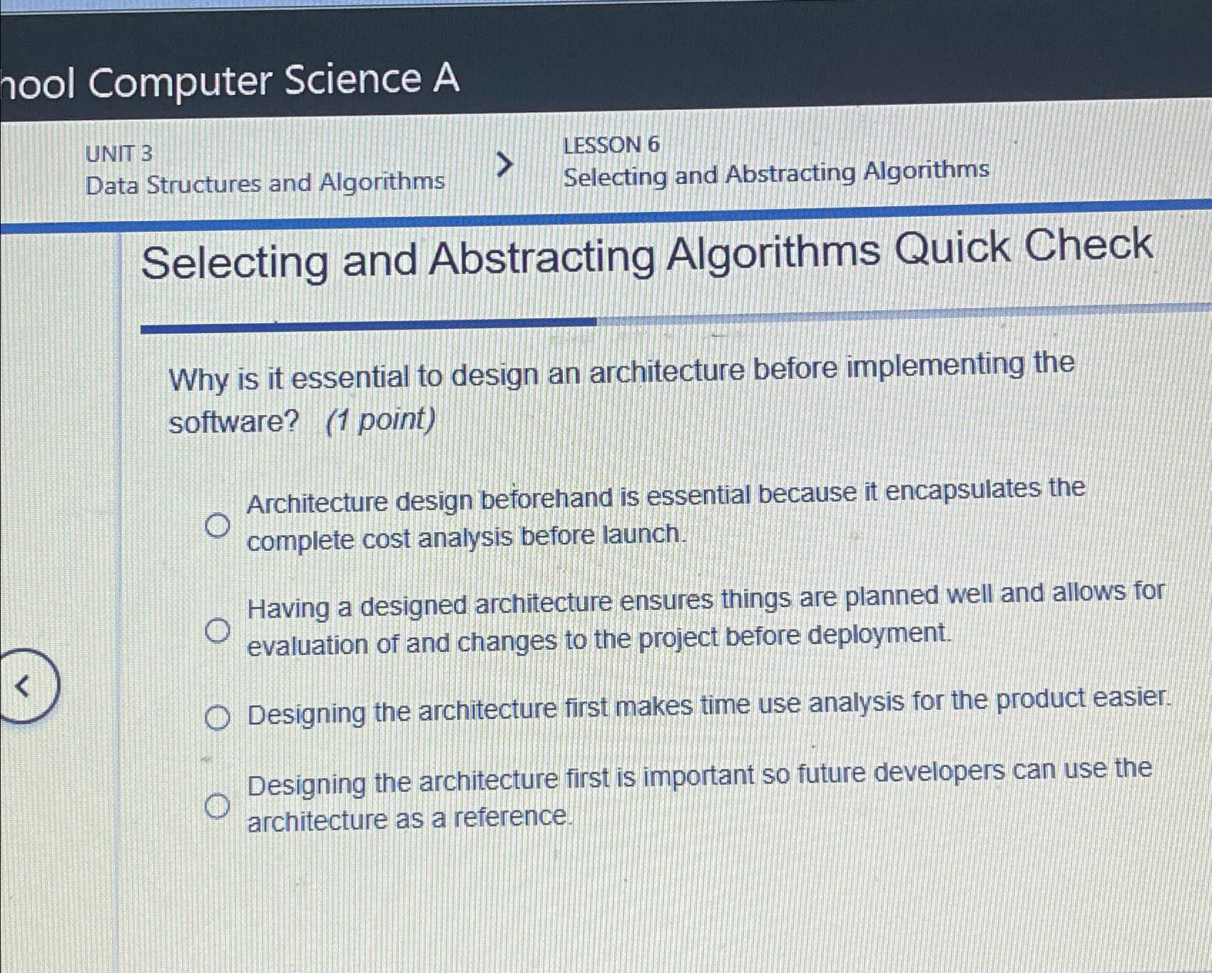  nool Computer Science A UNIT 3 LESSON 6 Data Structures and