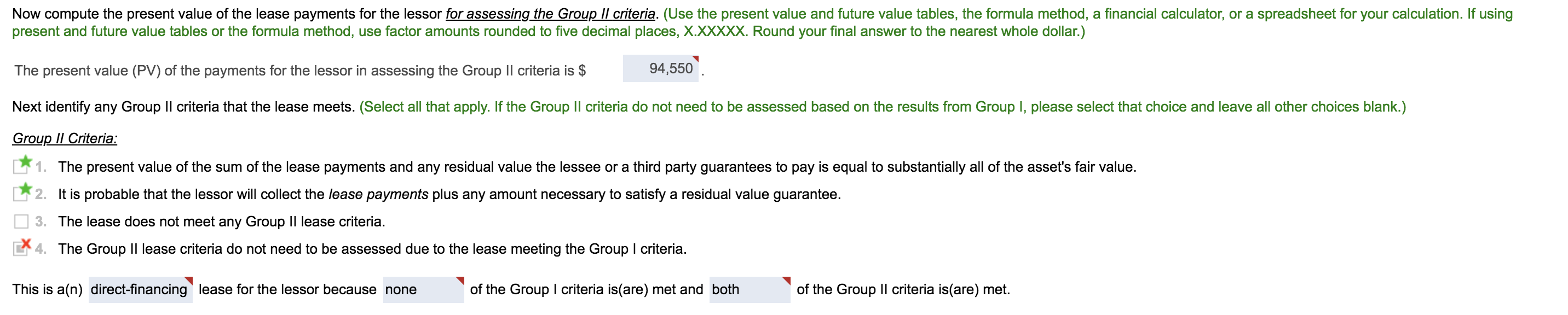 to get to the answers marked in red? Info Given: Answers Given: