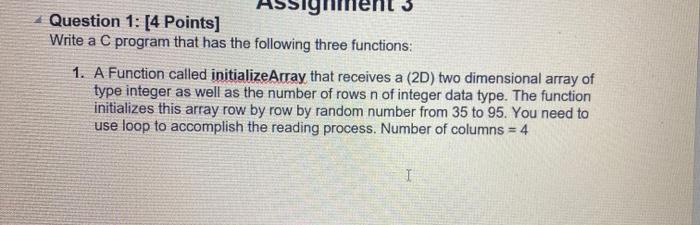  this is all one question Question 1: [4 Points] Write a