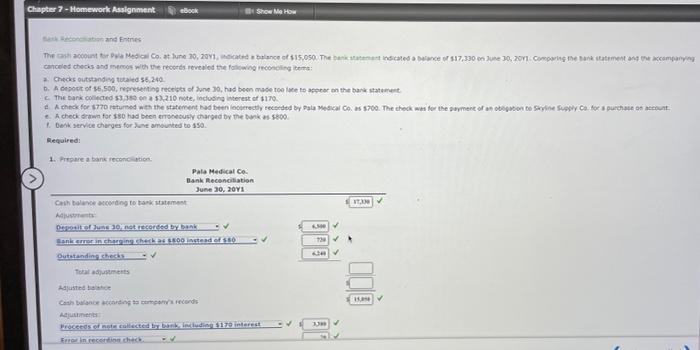  Chapter 7 - Homework Assignment eBook Show Me How con and